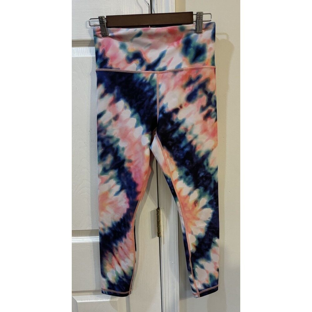 ATHLETA Elation Tie Dye 7/8 Tight Leggings High Rise Active Yoga Size Small